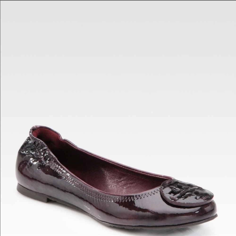 Tory Burch Patent Leather Purple/Maroon Flats